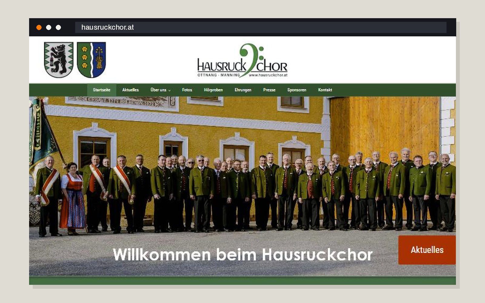 Webseite des Hausruckchors